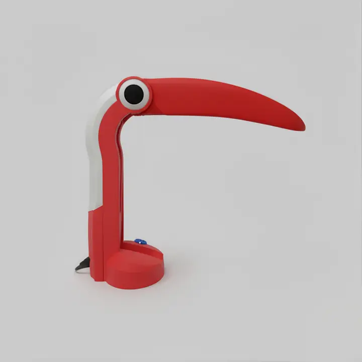 Toucan Lamp Red + Red